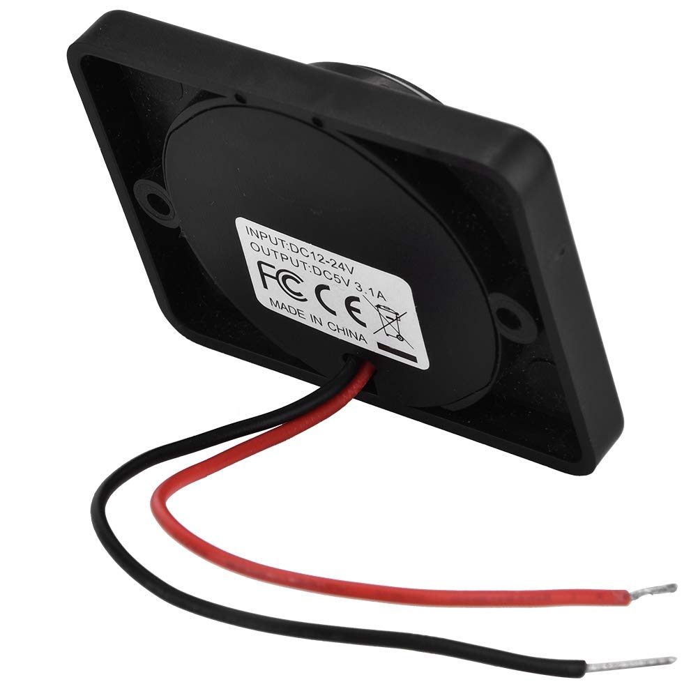 Kuuleyn presa USB auto doppia 5V 3.1A nera impermeabile