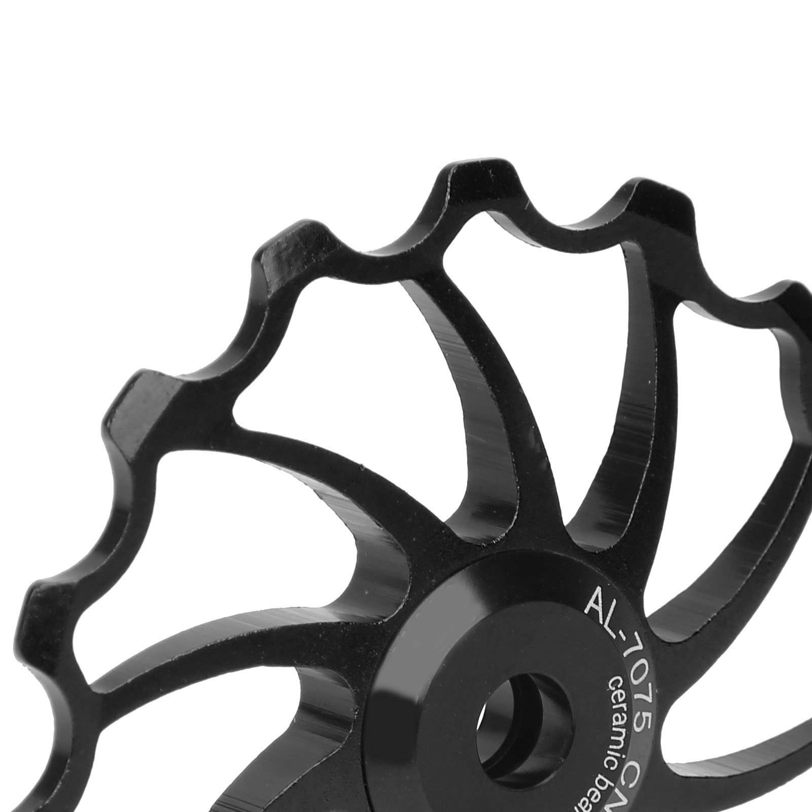 Kuuleyn Puleggia Deragliatore Posteriore Bici 15T Nero Ceramica