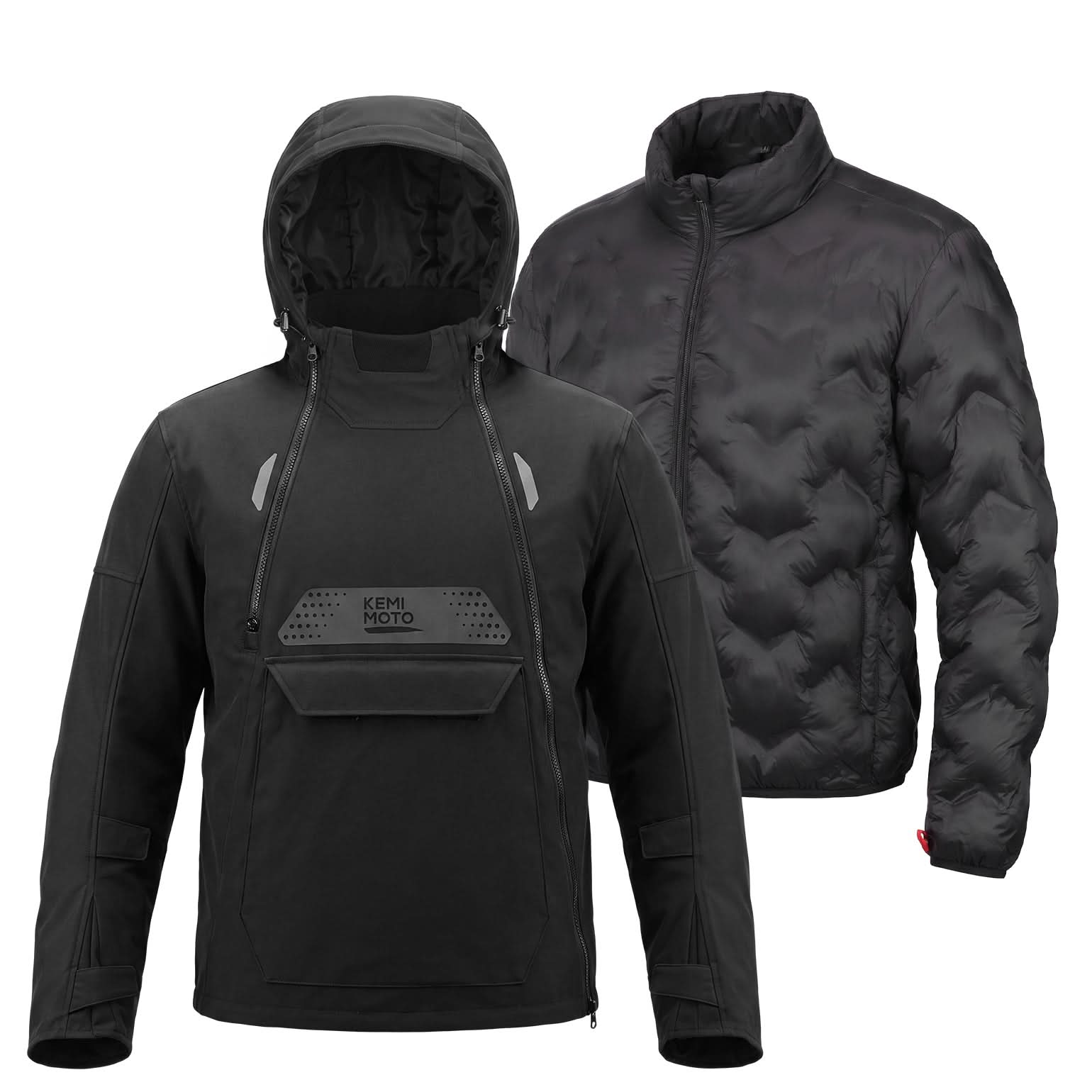KEMIMOTO 3-in-1 CE Armor giacca moto con protezioni