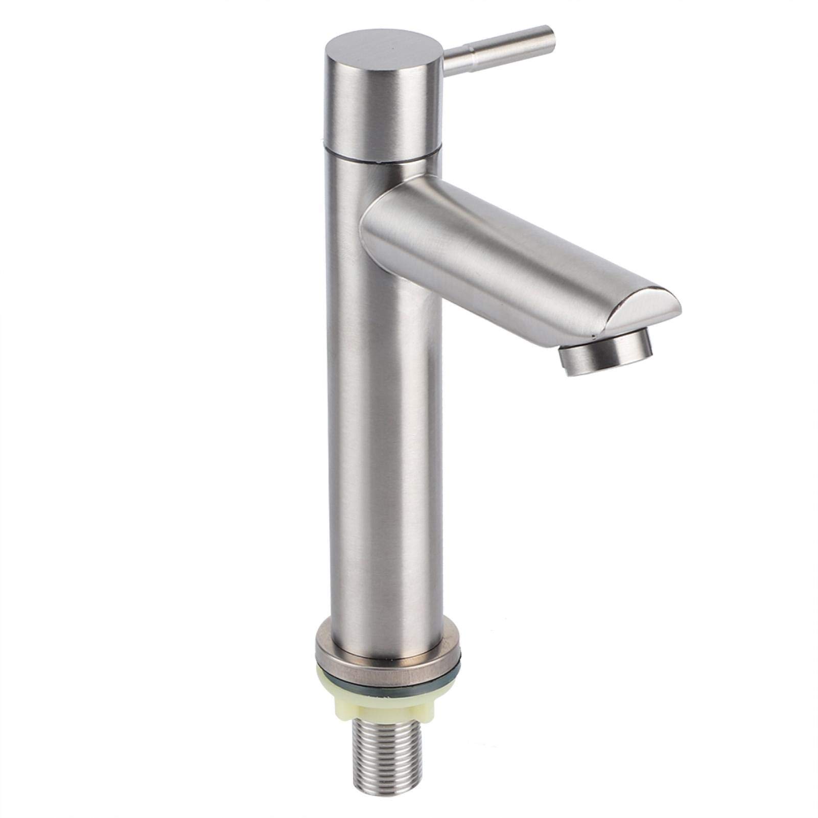 Kuuleyn Rubinetto Acqua Fredda G1/2 Inox Modello Piatto