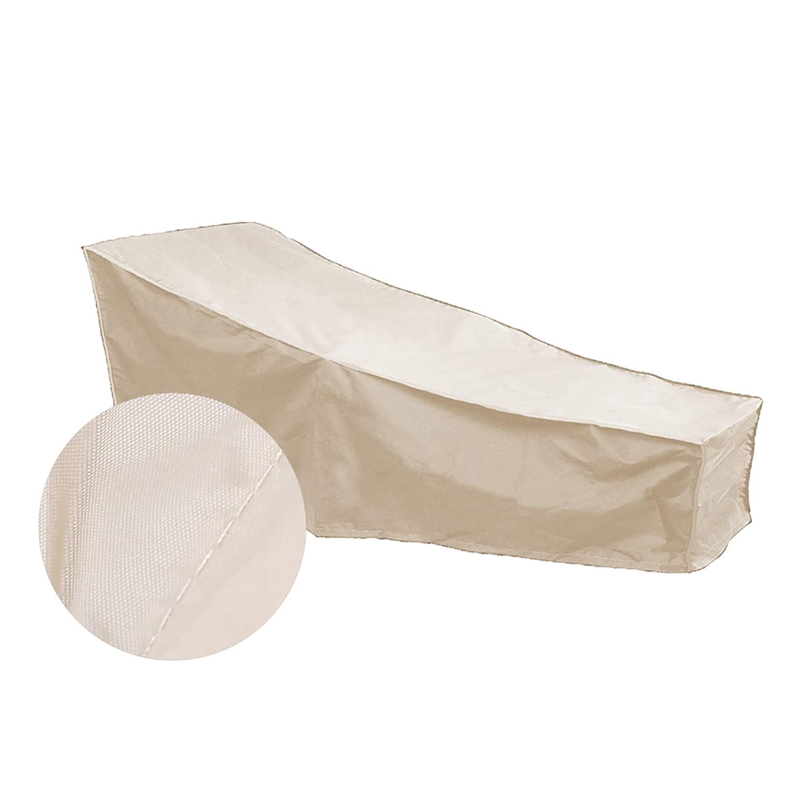 Hapivida Copertura Chaise Longue 208cm Beige 2 Pezzi