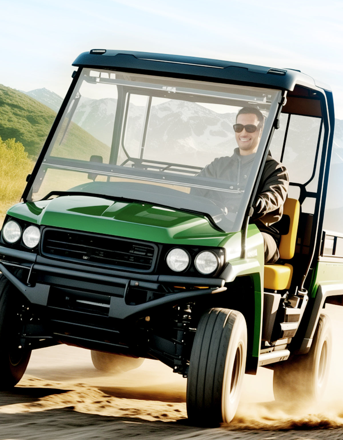KEMIMOTO Parabrezza Apribile John Deere Gator Policarbonato