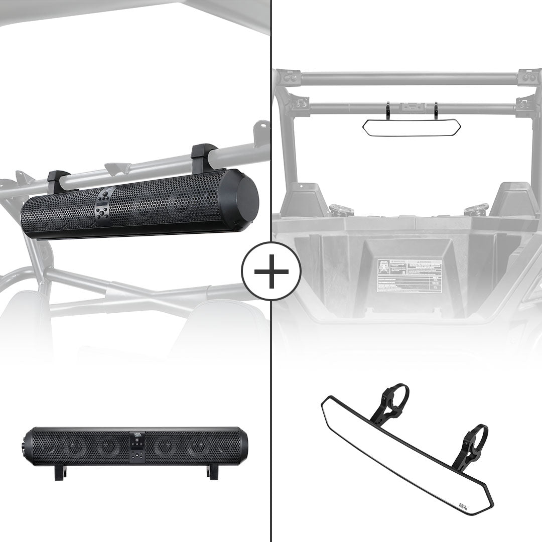 Kemimoto UTV soundbar bluetooth 500W con specchietto