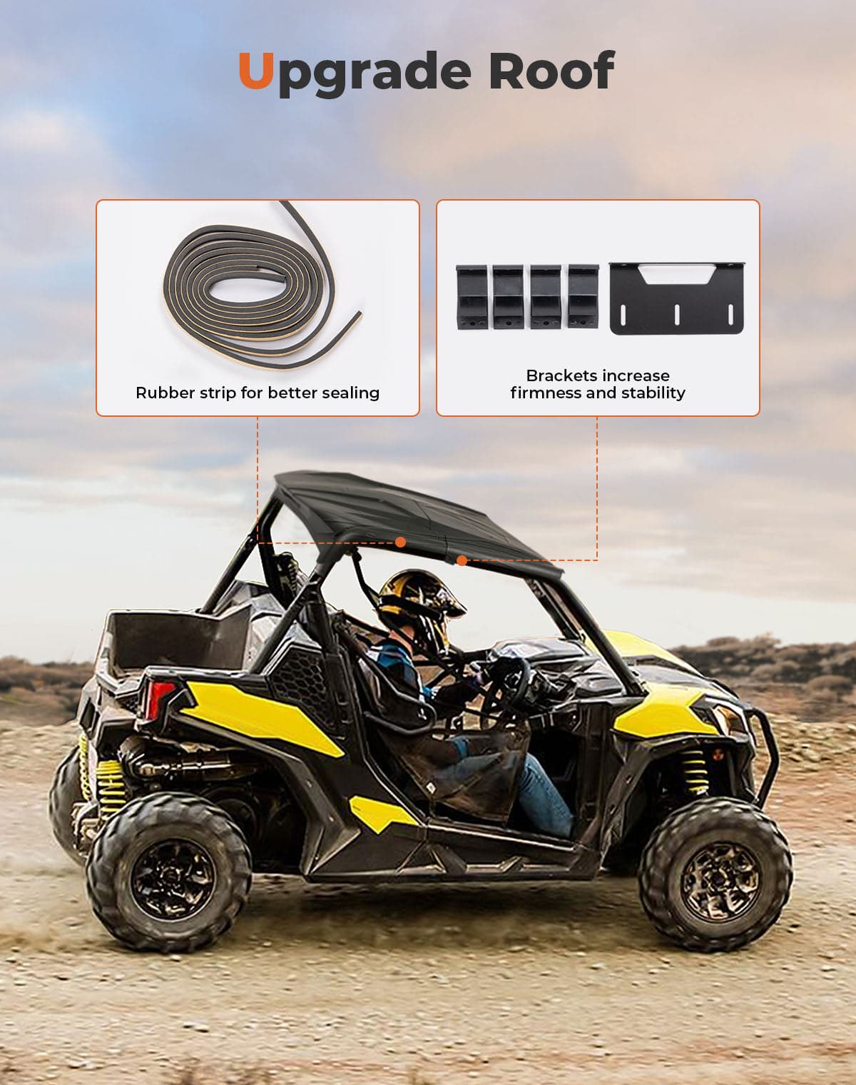 KEMIMOTO Maverick Sport tetto rigido hard top nero
