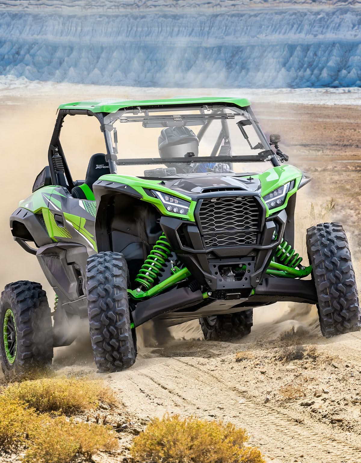 Kemimoto Teryx KRX 1000 parabrezza apribile antigraffio