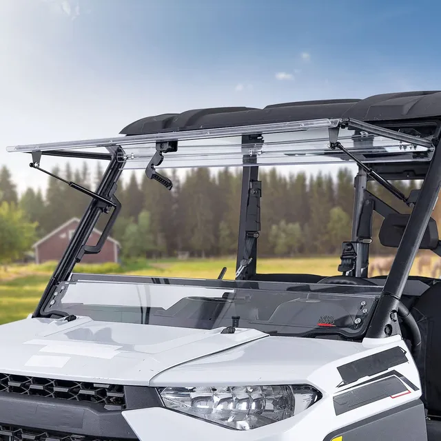 KEMIMOTO Parabrezza Ribaltabile 3-in-1 per Polaris Ranger XP 1000