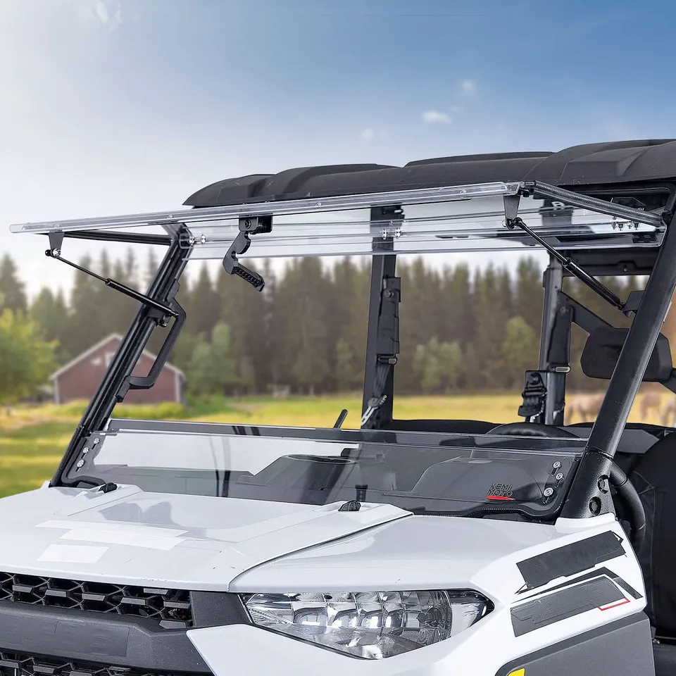 KEMIMOTO Parabrezza Ribaltabile 3-in-1 per Polaris Ranger XP 1000