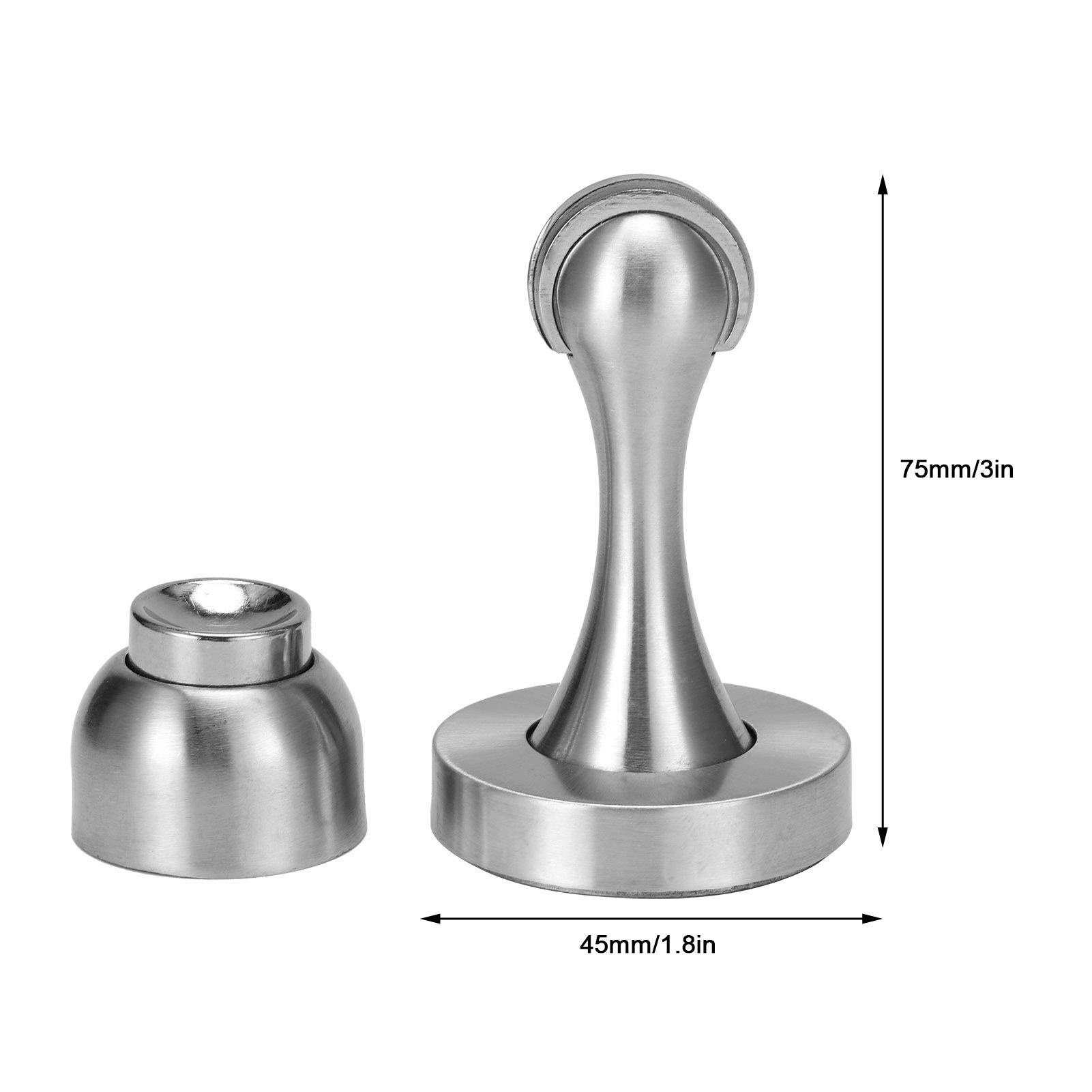 Kuuleyn Fermaporta Magnetico Acciaio Inox 2 Pezzi Parete