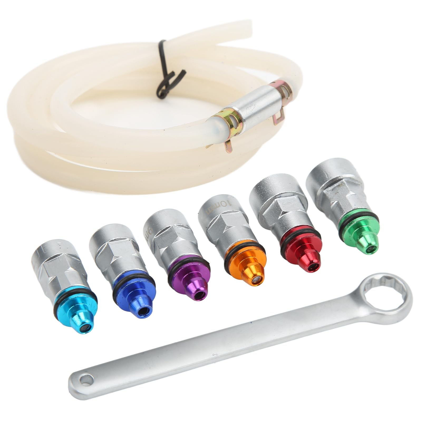 AOWINHIT kit spurgo freni 6 adattatori 7-12 mm + tubo
