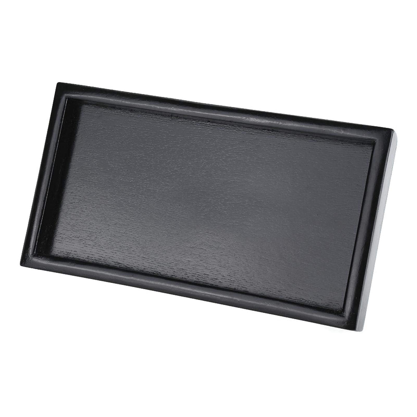Kuuleyn Vassoio Tè Legno Nero 22x12x2 cm Rettangolare