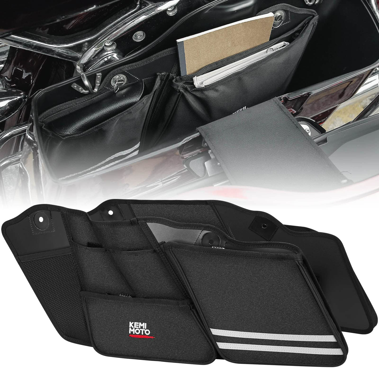 Kemimoto organizer borse Harley Street Glide 2 pezzi