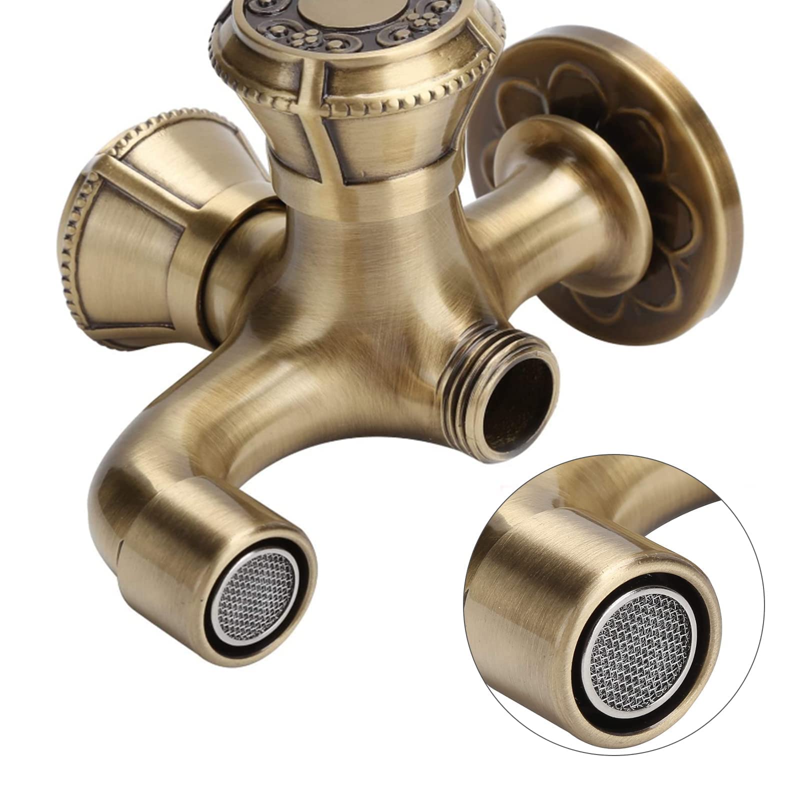 Hapivida Rubinetto Giardino Ottone G1/2 Leva Retrò