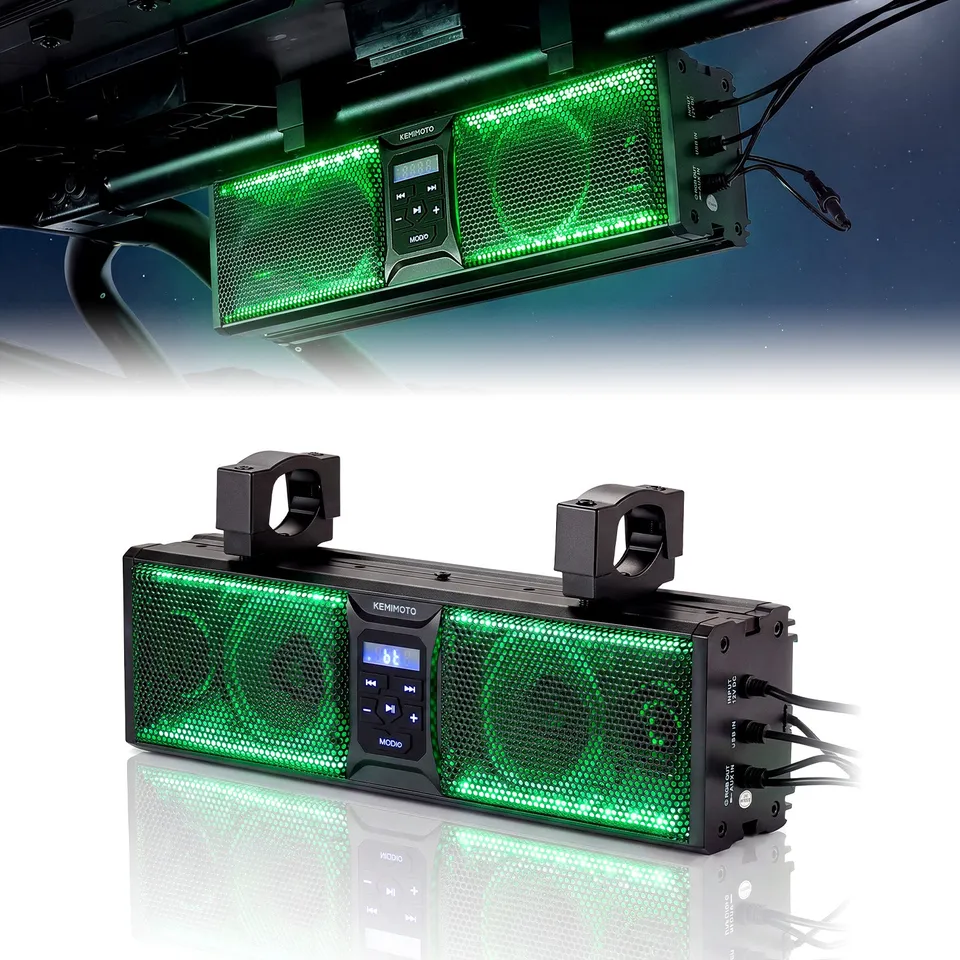 KEMIMOTO soundbar 16 pollici bluetooth RGB impermeabile
