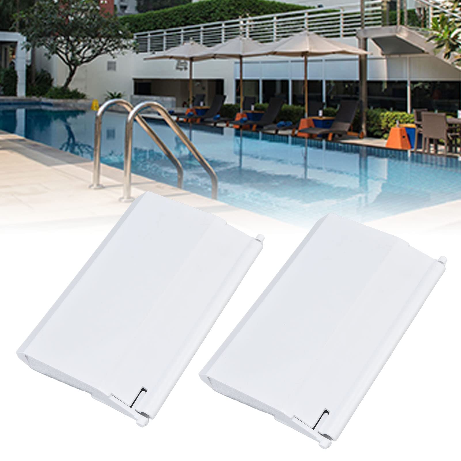 Hapivida Sportello Skimmer piscina bianco 19,5x14 cm 2 pezzi
