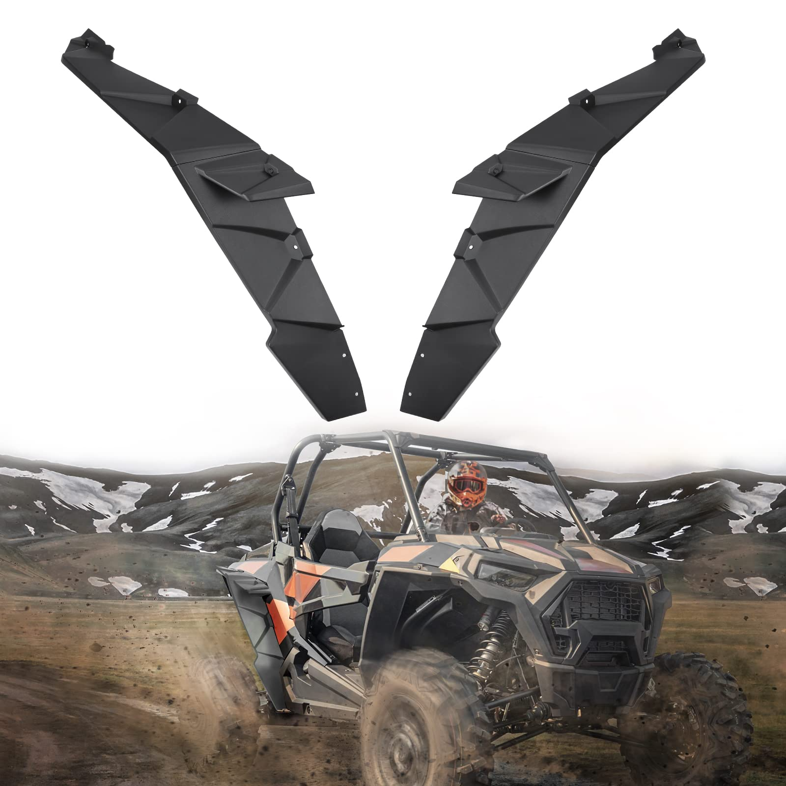 KEMIMOTO B0103-02401BK parafanghi RZR XP 1000 4 pezzi larghi