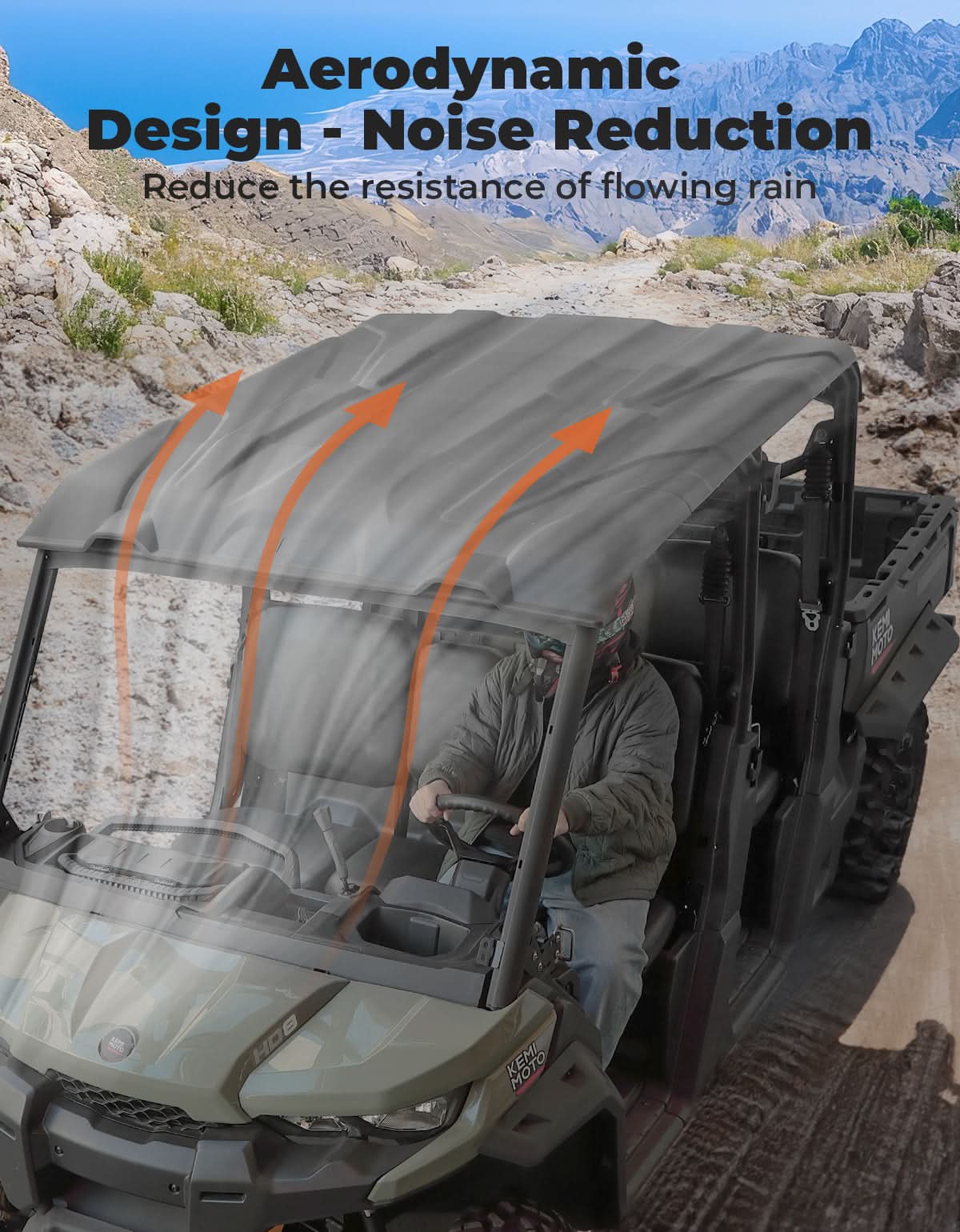Kemimoto Defender Max tetto rigido 4 pezzi PP