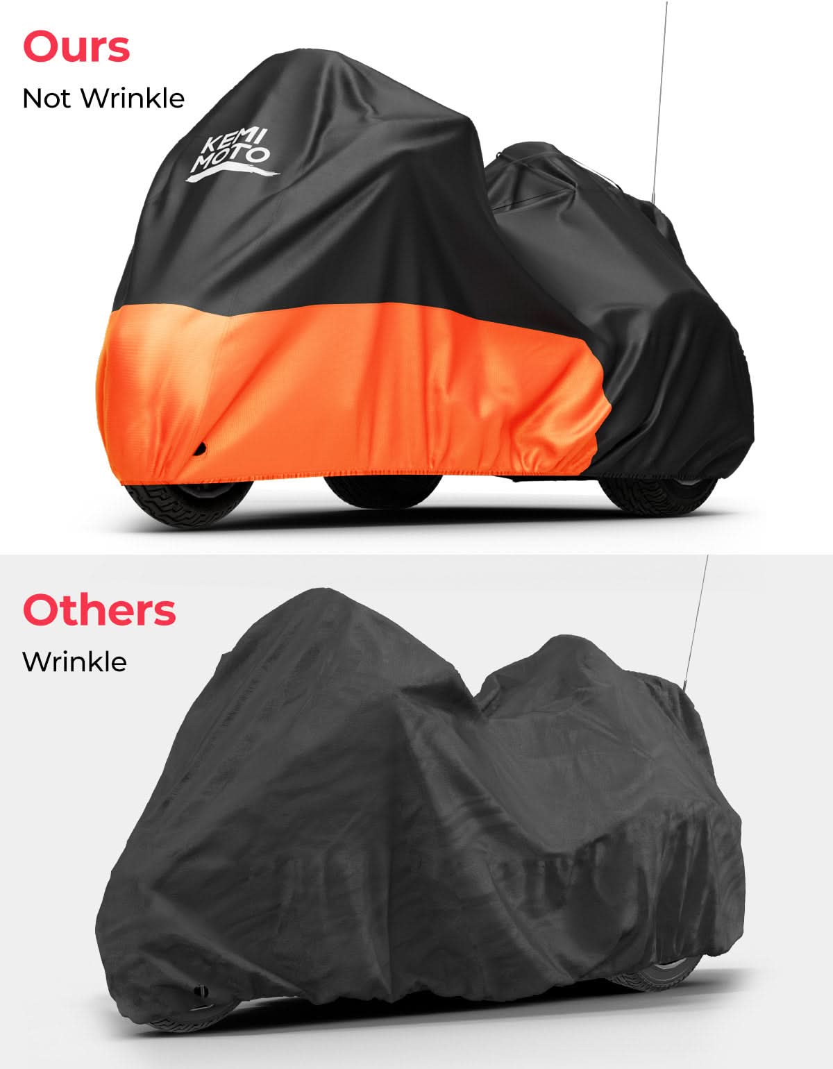 KEMIMOTO Trike Cover telo coprimoto 3 ruote impermeabile