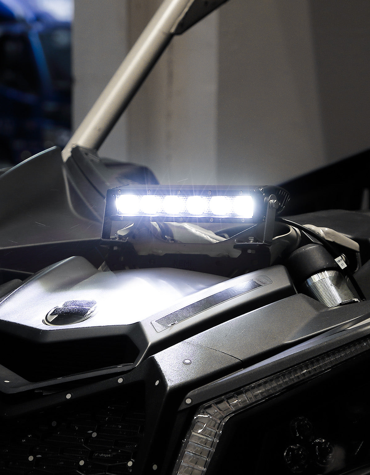 KEMIMOTO Maverick X3 barra LED torre 254 mm con staffa