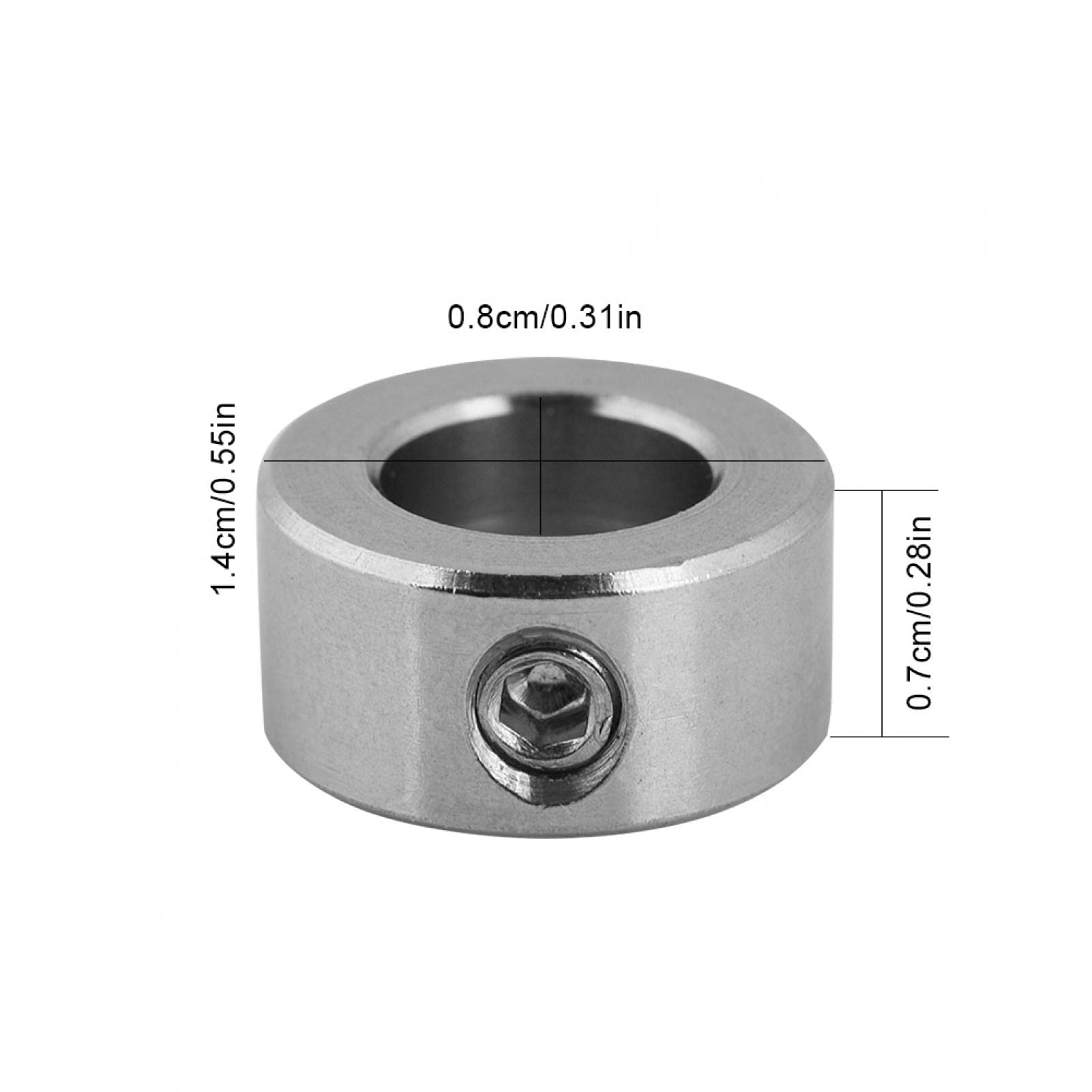 Kuuleyn T8 Collari Bloccaggio Albero 8 mm 5 Pezzi