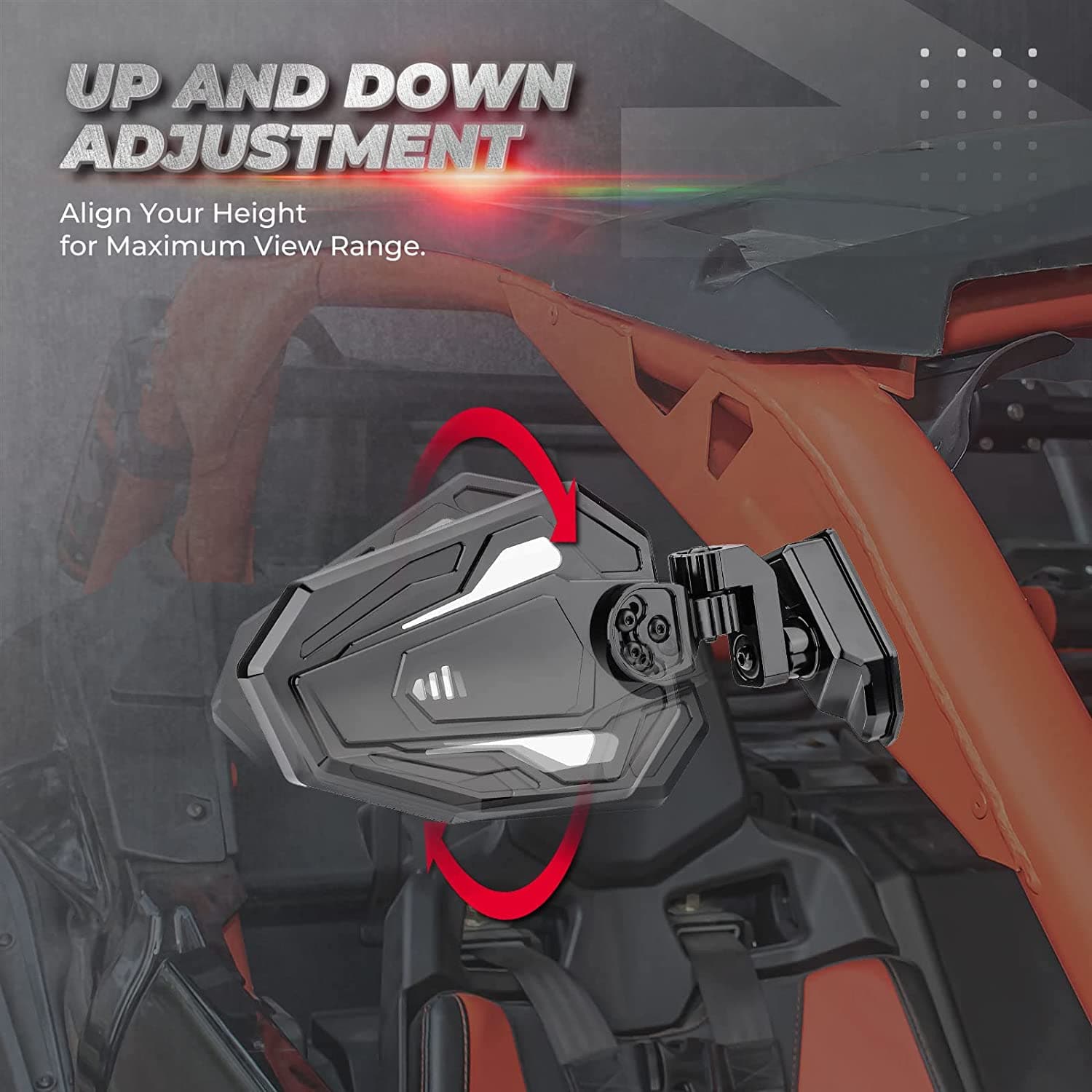 KEMIMOTO Maverick X3 specchietti laterali alluminio coppia infrangibili
