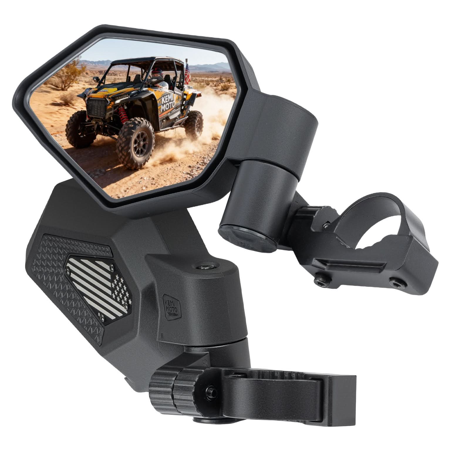 KEMIMOTO Specchietti UTV pieghevoli bandiera USA convessi