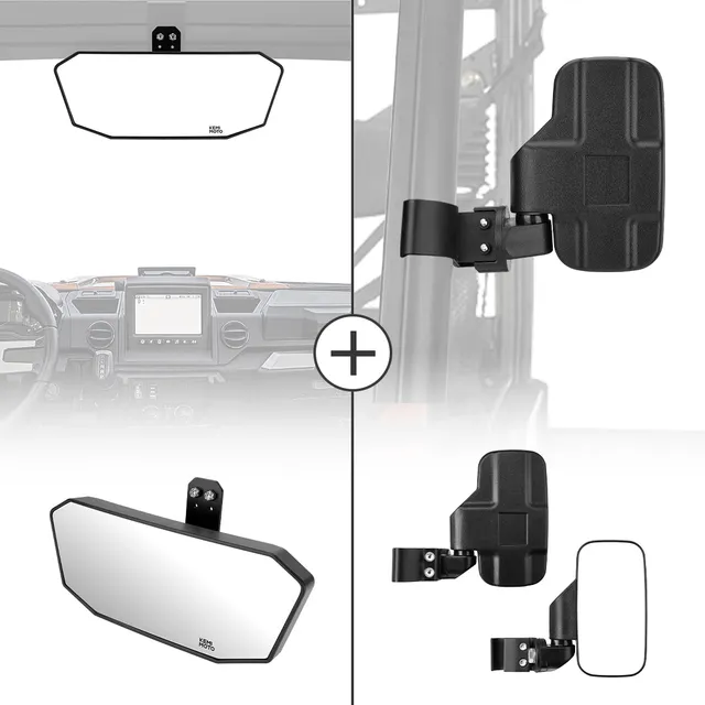 Kemimoto Ranger specchietti set 3 pezzi infrangibili