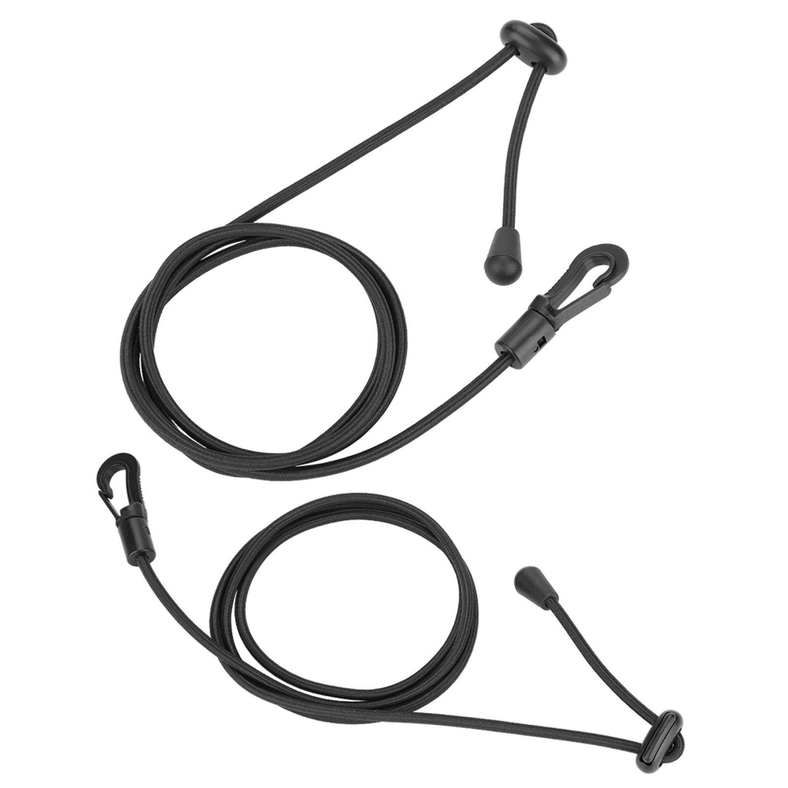 Kuuleyn Guinzaglio Pagaia Kayak Elastico Nero 120 cm 2 Pezzi