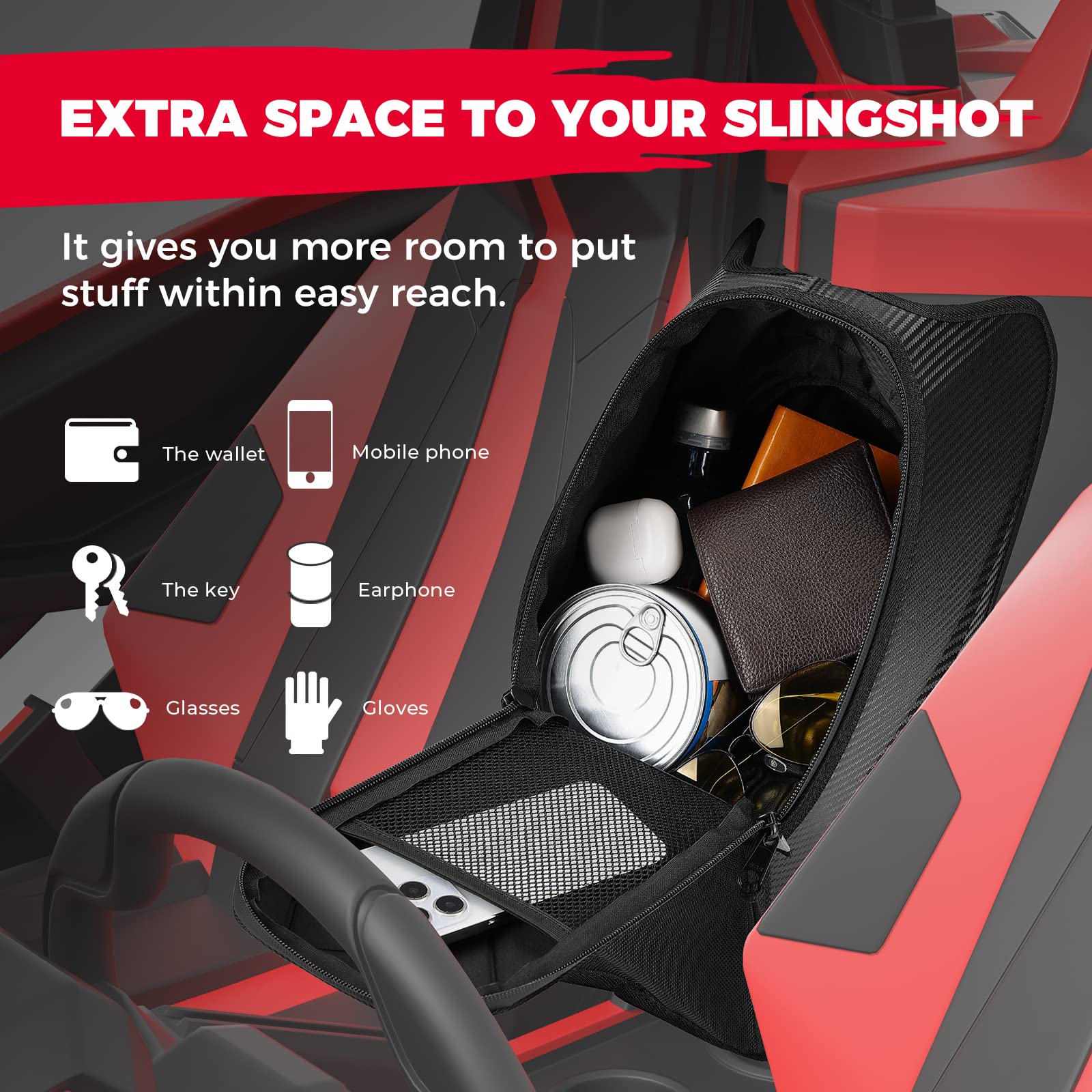 Kemimoto Slingshot borsa console centrale impermeabile