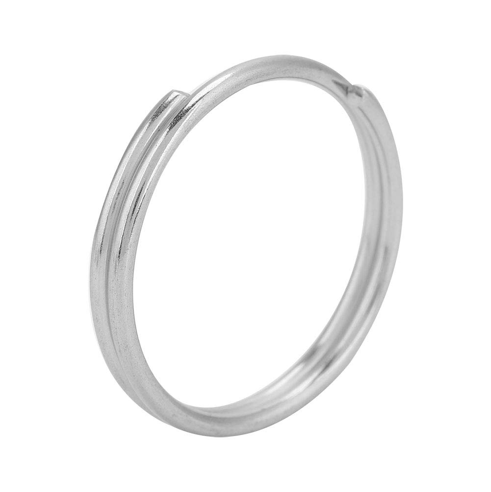 AOWINHIT Anelli portachiavi acciaio 22 mm 10 pezzi
