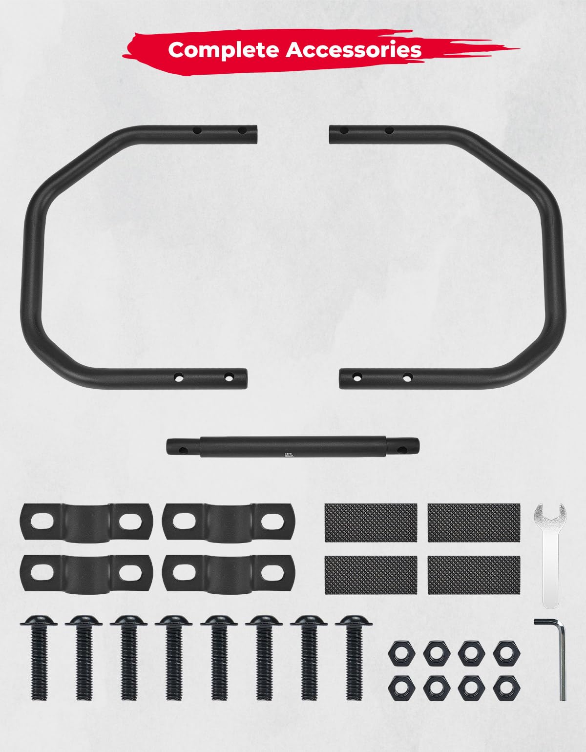 Kemimoto CT125 Trail 125 paramotore crash bar acciaio nero