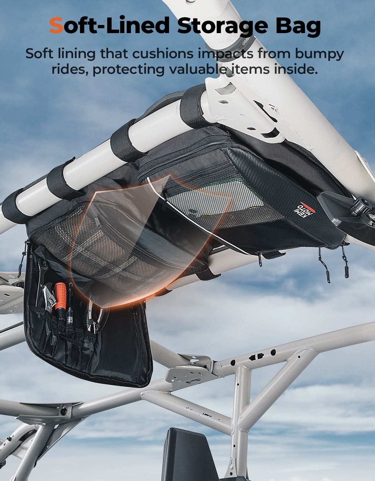 KEMIMOTO Maverick X3 borsa da tetto con porta tablet