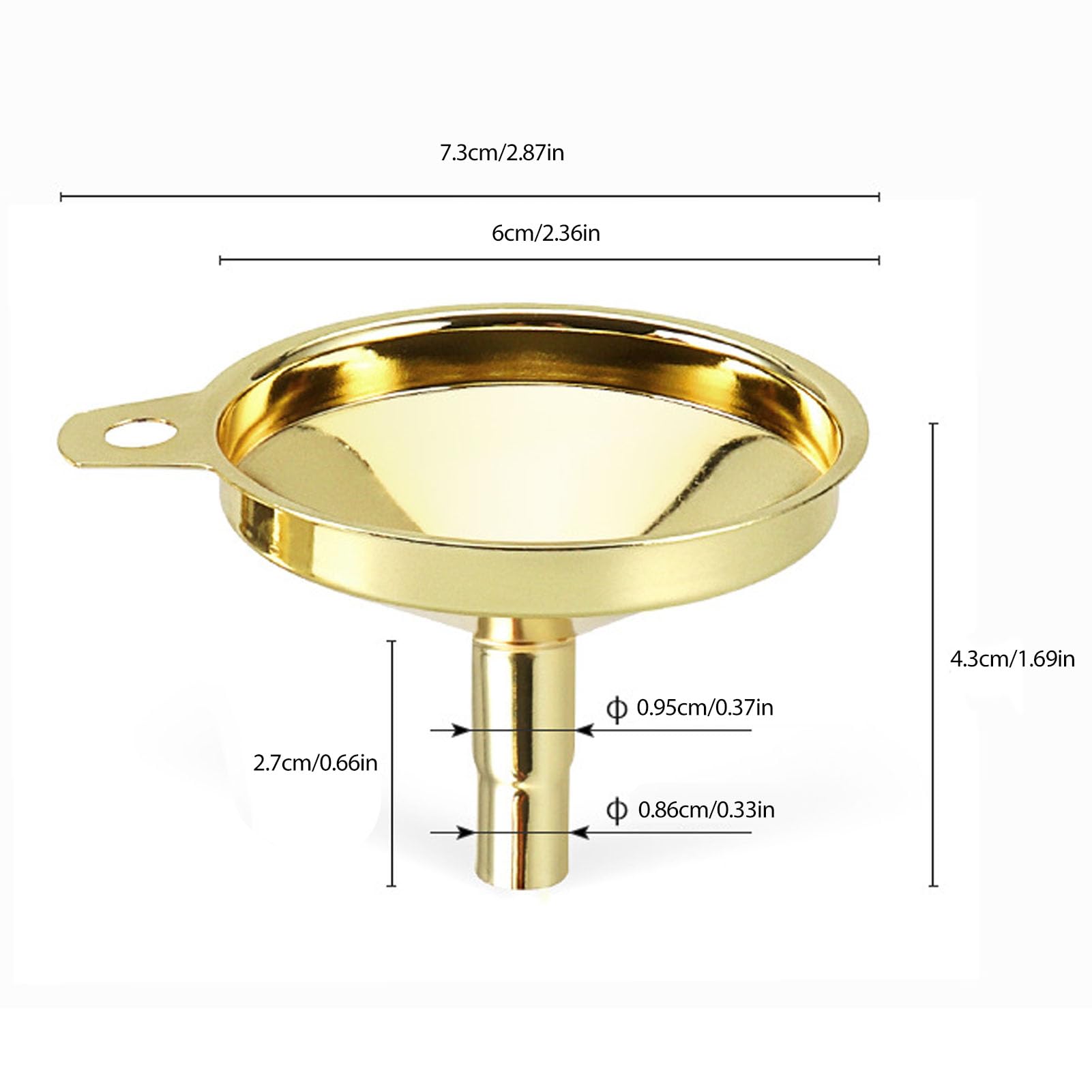 Kuuleyn mini imbuto cucina acciaio inox dorato versamento preciso