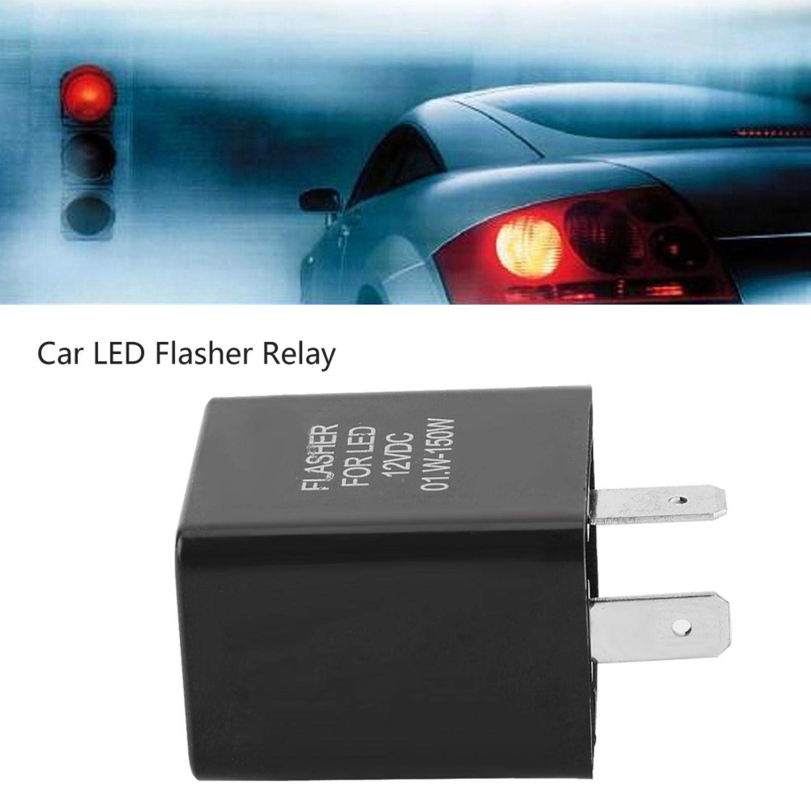 Kuuleyn relè freccia LED 12V nero auto moto regolabile