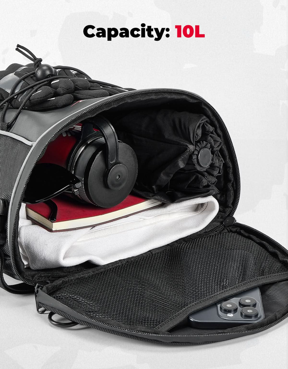KEMIMOTO borsa posteriore moto 10L impermeabile universale