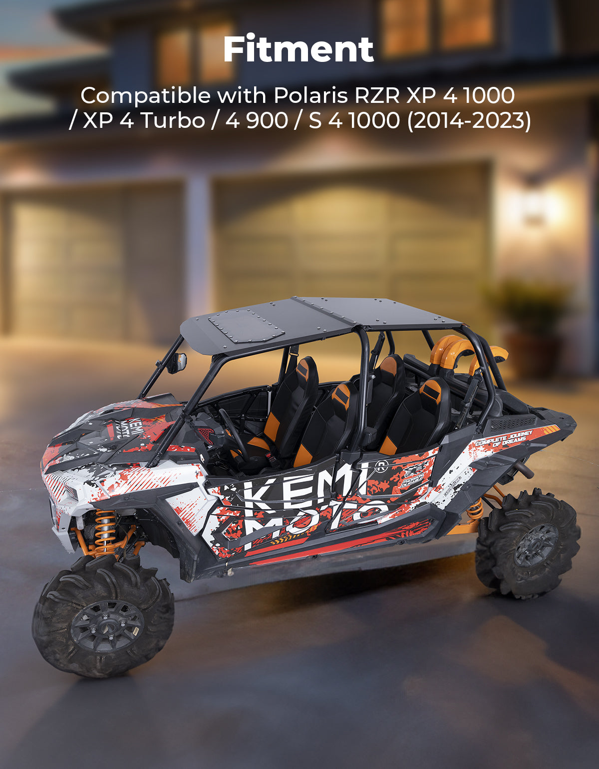KEMIMOTO RZR XP 4 1000 tetto alluminio con oblò oscurato