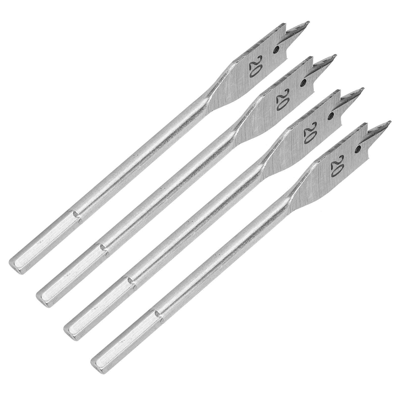 Kuuleyn Set 4 Punte a Paletta Legno 20 mm Acciaio