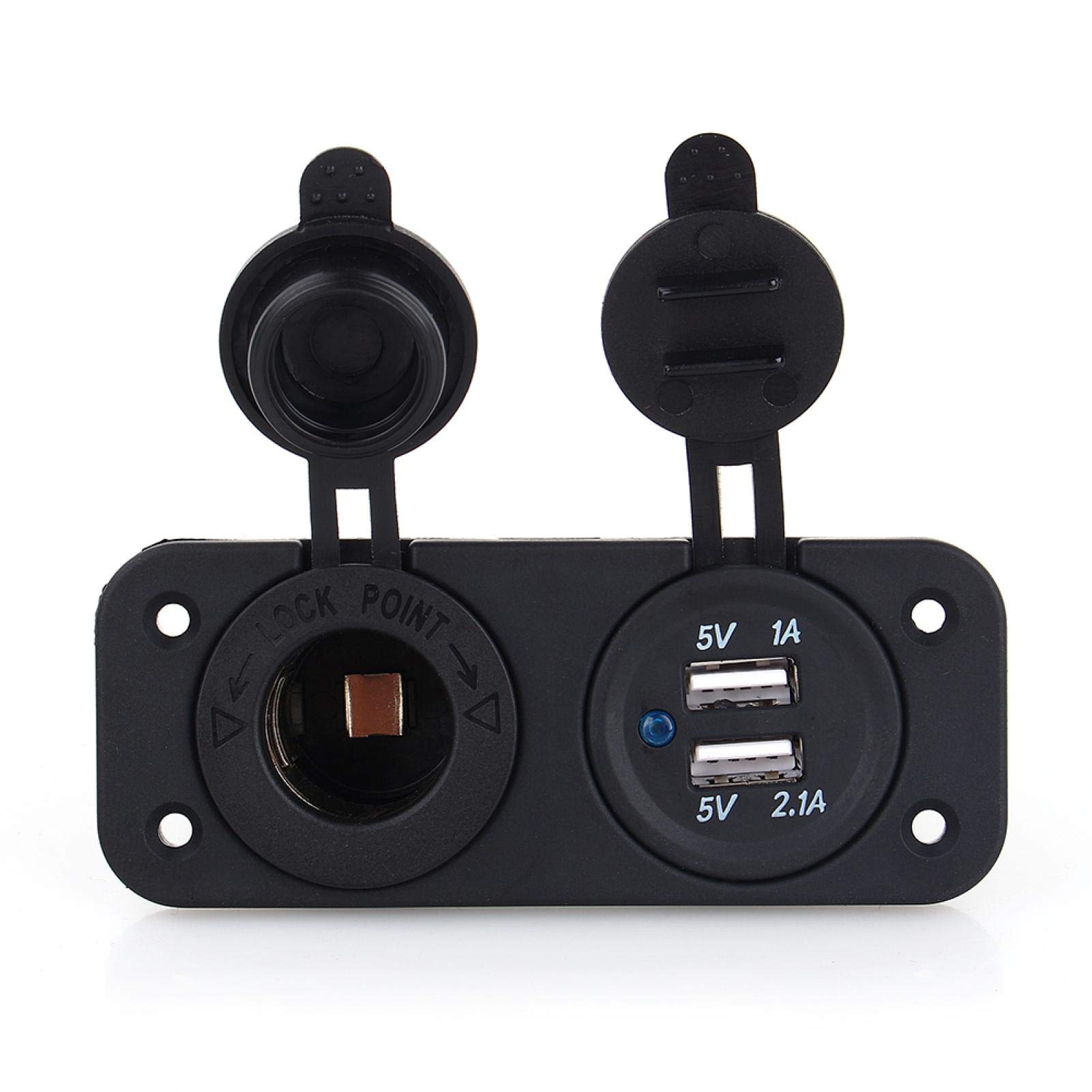 Kuuleyn Sdoppiatore Accendisigari Auto Doppio USB 12V