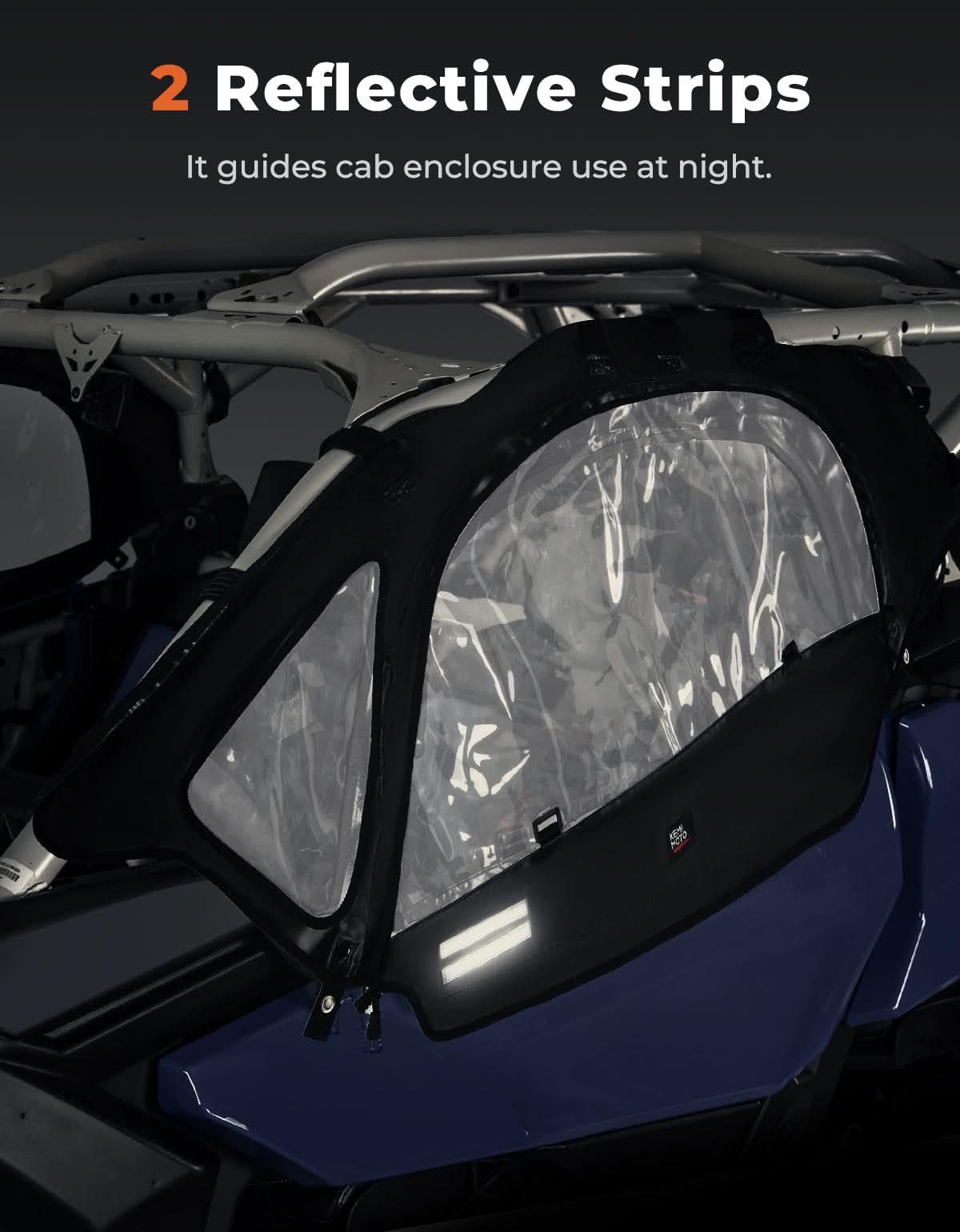 Kemimoto Maverick X3 porte soft + lunotto cabina impermeabile