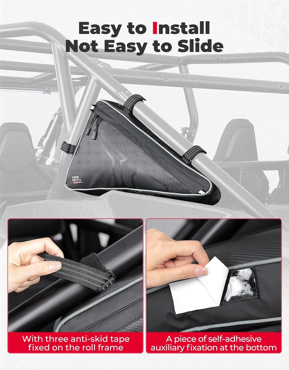 KEMIMOTO Borse Laterali UTV RZR XP 1000 2024 idrorepellenti