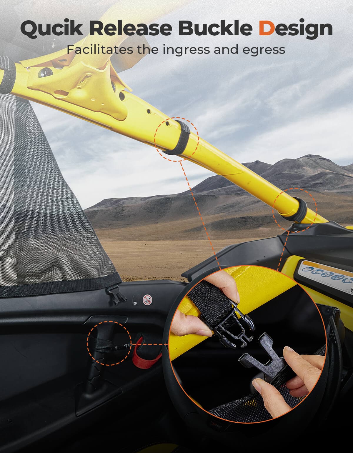 KEMIMOTO Maverick R reti finestrini laterali ventilate