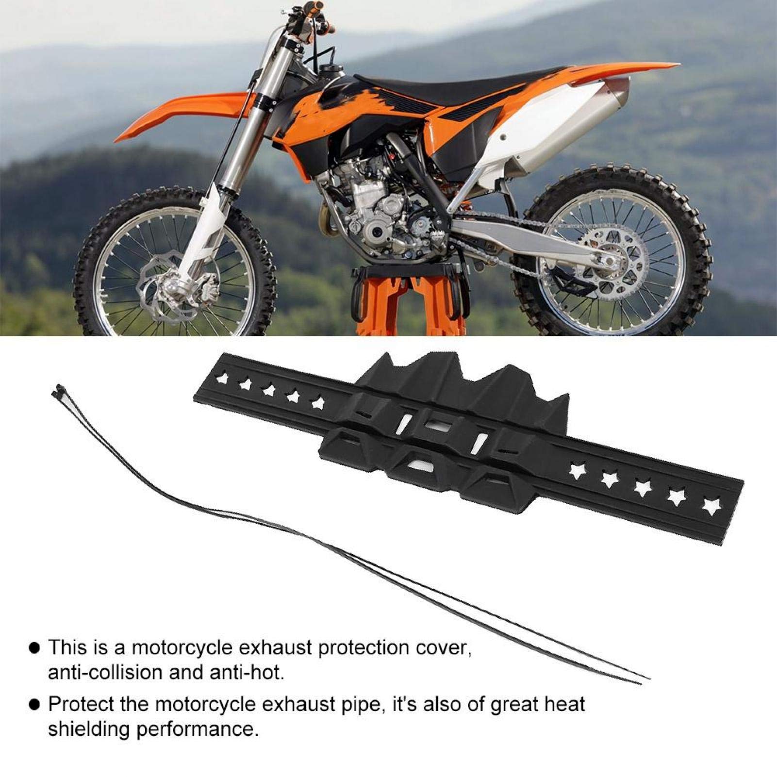 Kuuleyn protezione scarico moto silicone nero