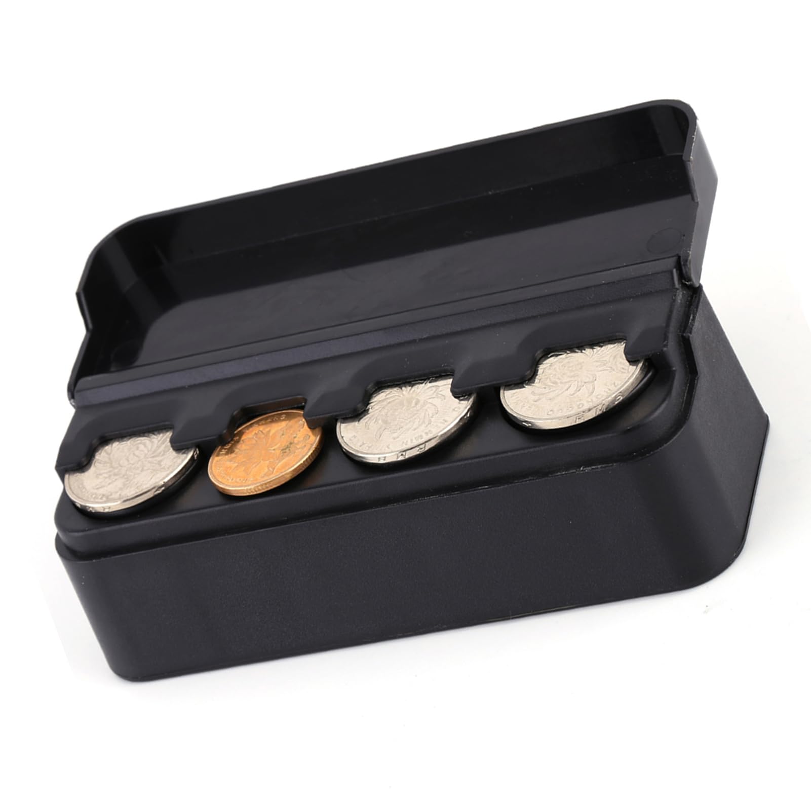 AOWINHIT Portamonete Auto organizer nero a molla