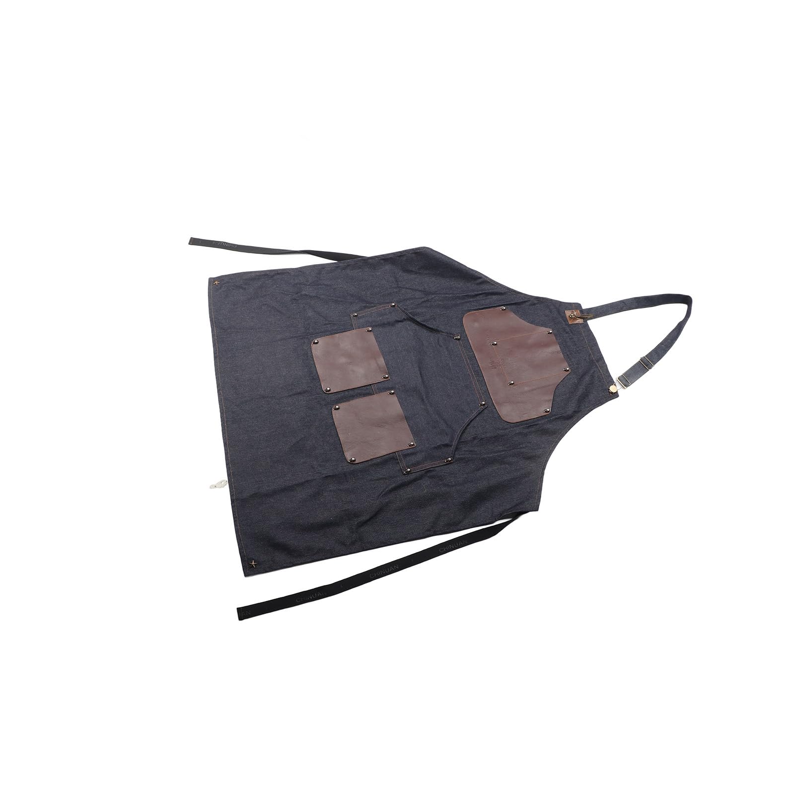 Kuuleyn Grembiule da Lavoro Denim Regolabile con Tasche