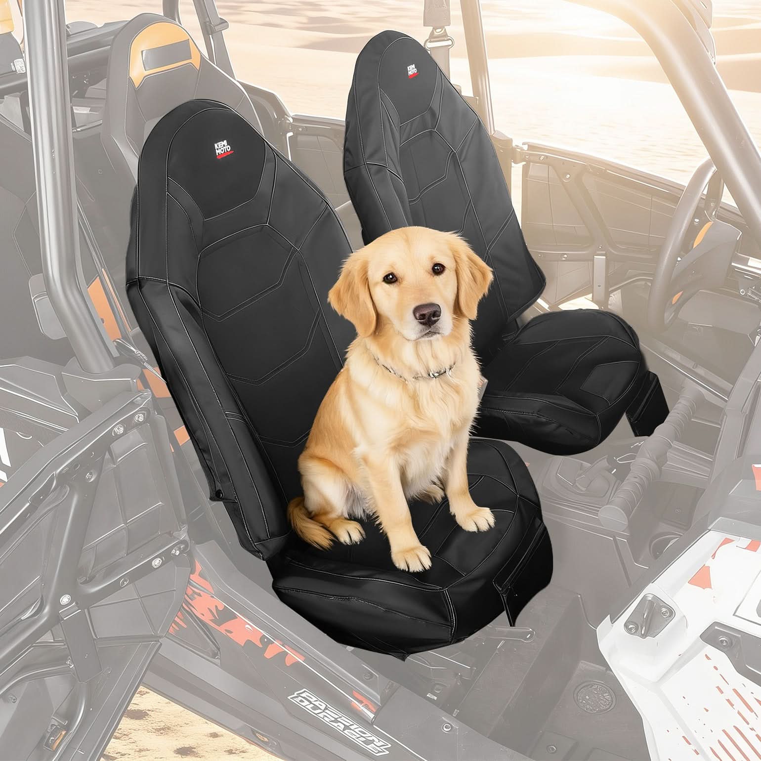 KEMIMOTO RZR XP 1000 coprisedili 2 pezzi con tasca