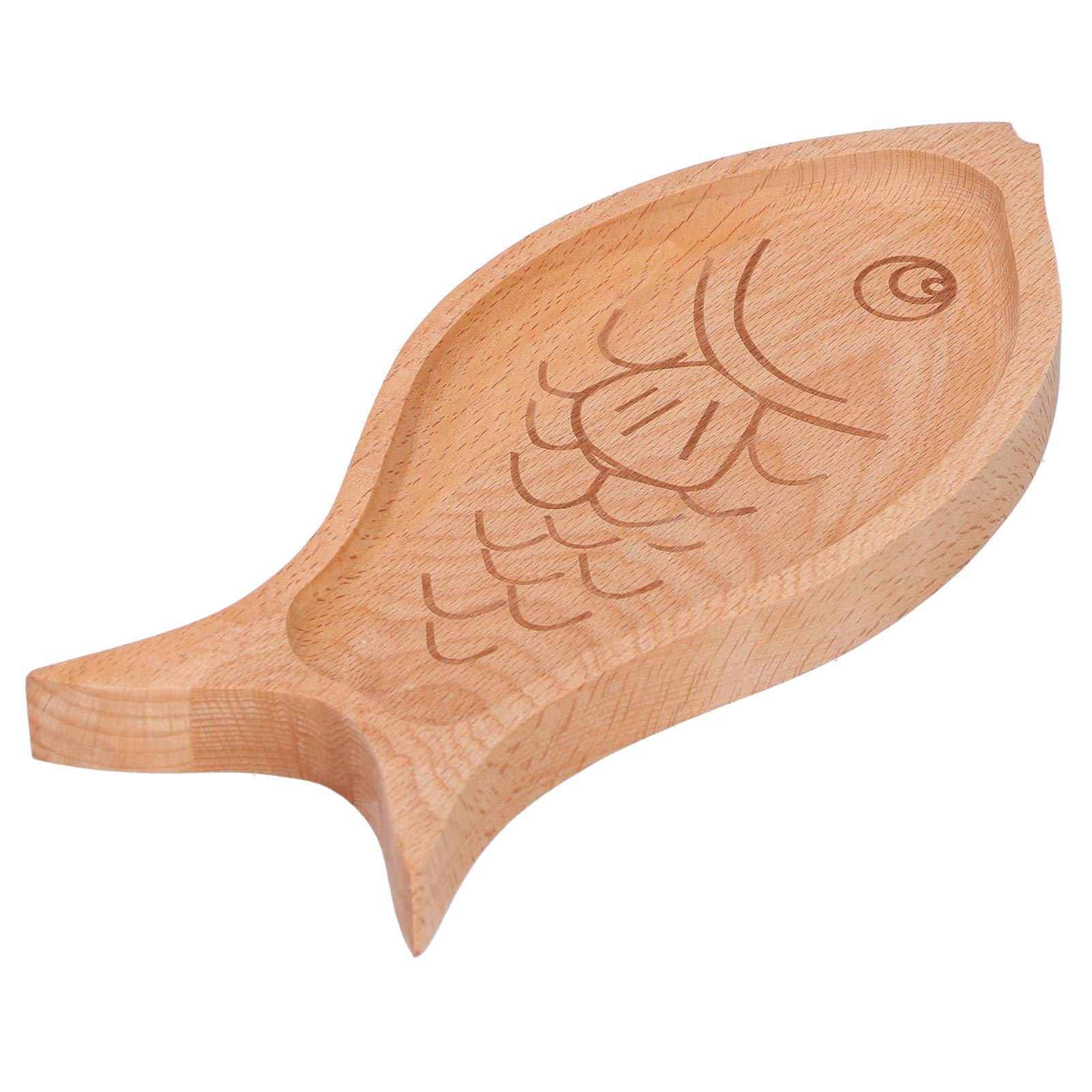 Kuuleyn Piatto Legno Pesce Vassoio Frutta Naturale