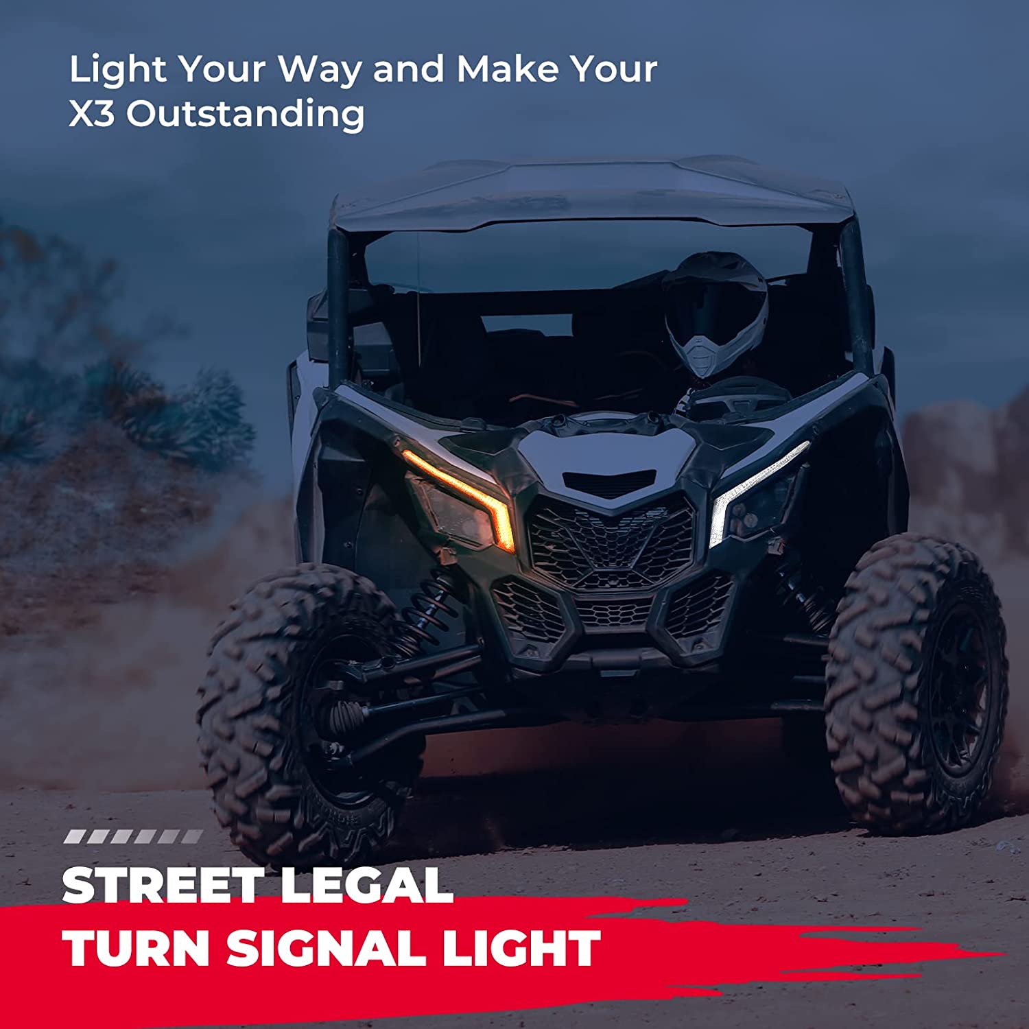 Kemimoto Luci Fang RGB Maverick X3 con APP Telecomando