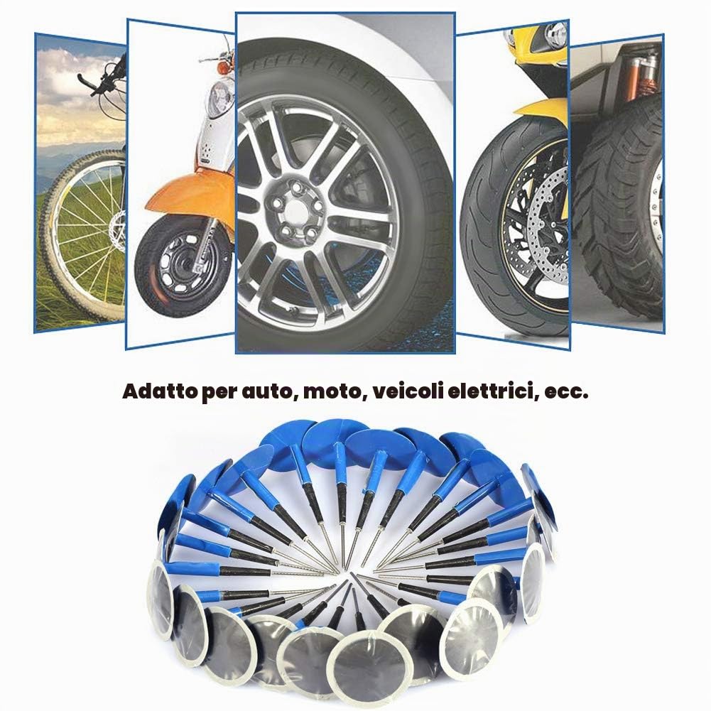 Kuuleyn Toppa Pneumatici 36*4mm Tubeless 24 Pezzi Gomma
