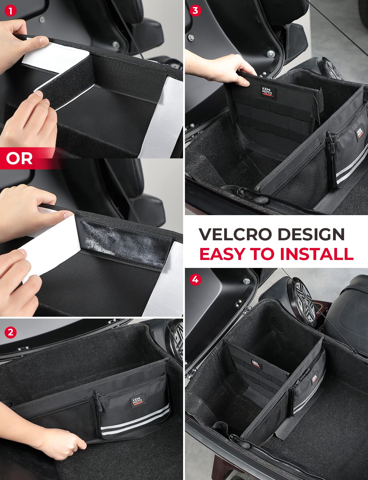 Kemimoto Tour Pack organizer bauletto con divisori e tasche