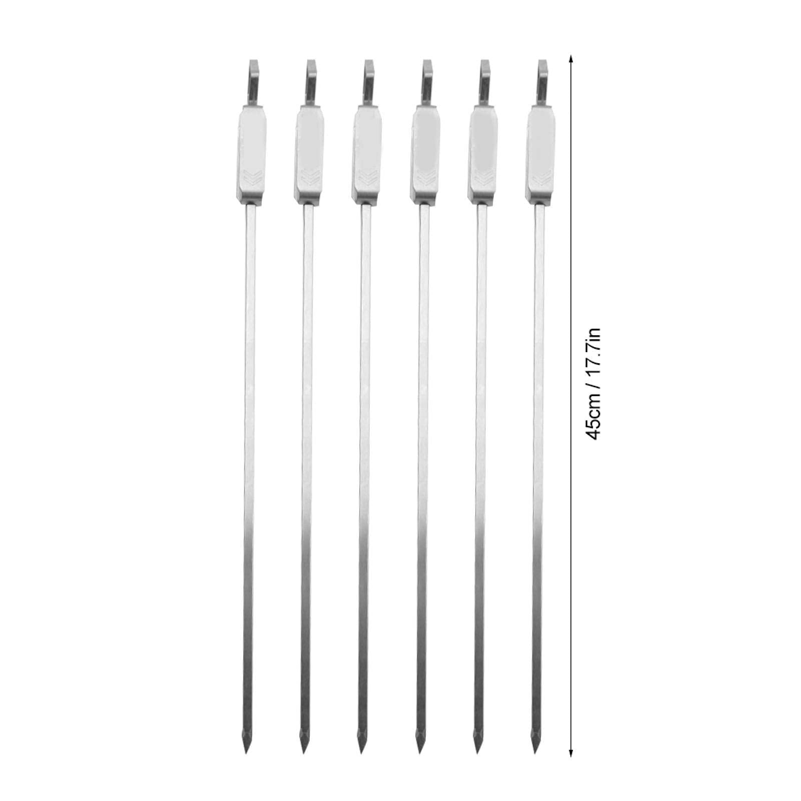 Kuuleyn Spiedini Barbecue Acciaio Inox 6 Pezzi Lunghi