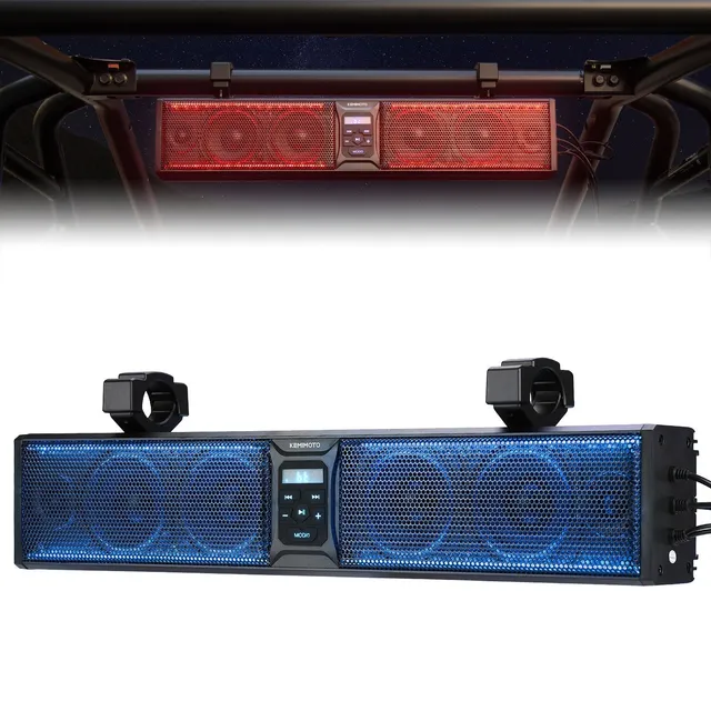 KEMIMOTO Soundbar Bluetooth 26 Pollici RGB per RZR Impermeabile